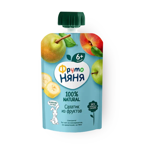 Пюре «ФрутоНяня» Фруктовый салатик с 6 месяцев