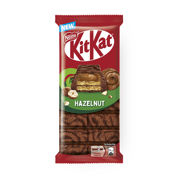 Шоколад молочный и тёмный KitKat с хрустящей вафлей с начинкой с фундуком