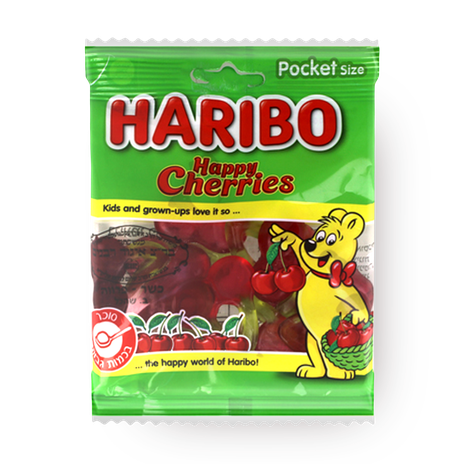 Haribo Cherry fruit flavored gummy candies