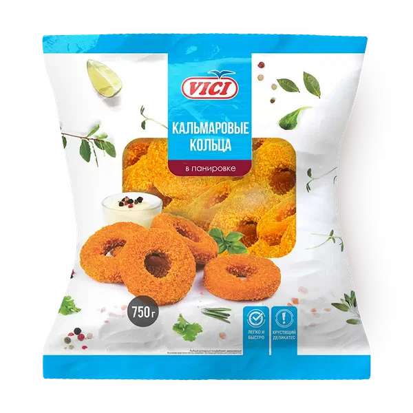 Кальмаровые кольца Vici в панировке замороженные