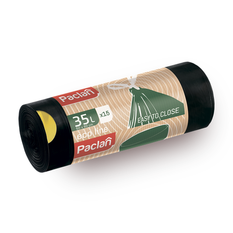 Мешки для мусора Paclan Eco Line 35 л с тесьмой