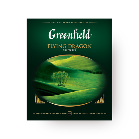 Чай зелёный Flying Dragon Greenfield в пакетиках