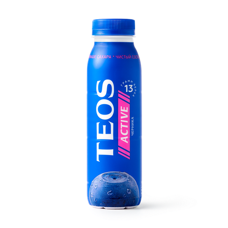 Йогурт питьевой Teos Active черника 1,8% — купить с доставкой из Яндекс ...