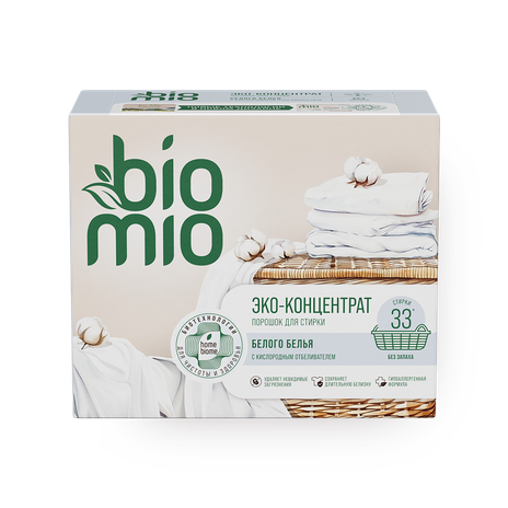 Стиральный BioMio для белого без запаха концентрат
