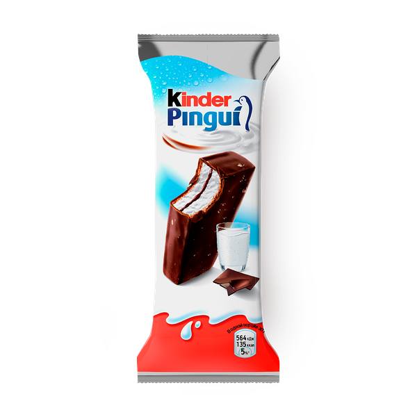 Пирожное бисквитное Kinder Pingui с шоколадом