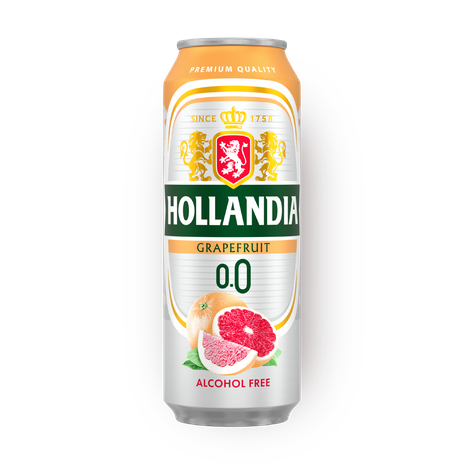 Пивной напиток 0,0% Hollandia грейпфрут