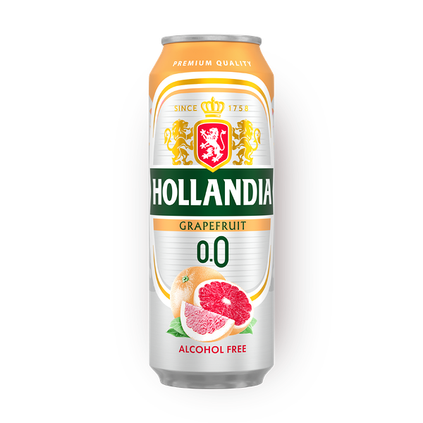 Пивной напиток 0,0% Hollandia грейпфрут