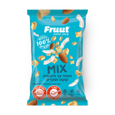 Mix dried apples, coconut and almonds