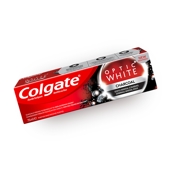 Colgate Optic White teeth whitening charcoal toothpaste
