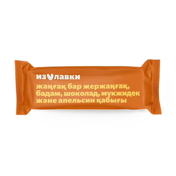 Батончик «Из Лавки» арахис с миндалём, шоколадом, клюквой и апельсиновой цедрой