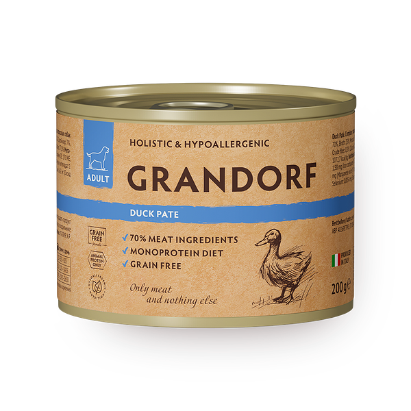 Консервы для собак Grandorf утка