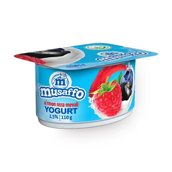 Йогурт Musaffo со вкусом лесные ягоды 1,5%