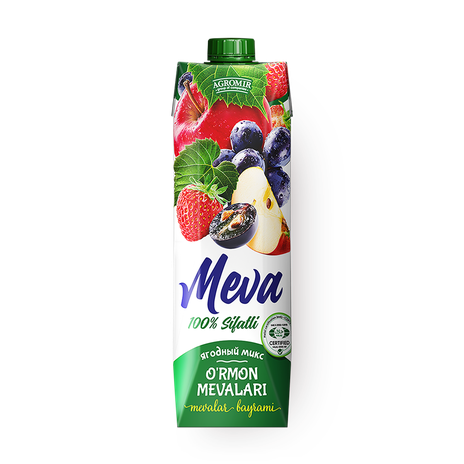 Напиток сокосодержащий ягодный микс неосветленный Meva Juice