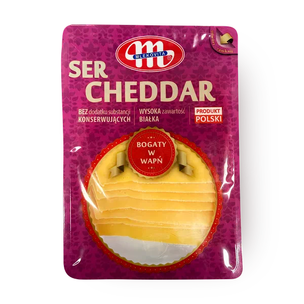 Cыр Cheddar Mlekovita нарезка