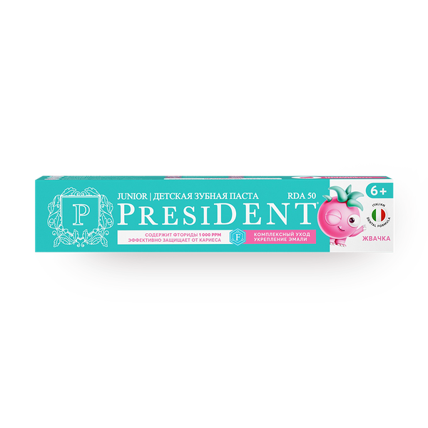 Зубная паста детская President жвачка от 6 лет