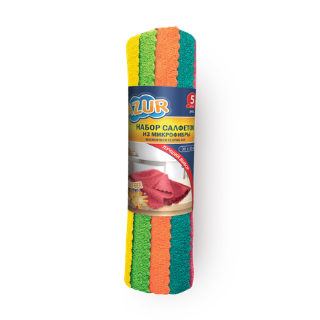 Салфетки Azur из микрофибры 30 х 30 см