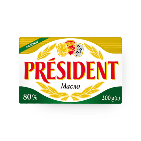 Масло солёное 80% President