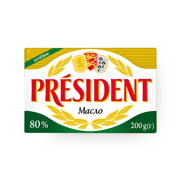 Масло солёное 80% President