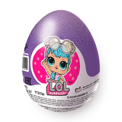 Шоколадное яйцо «Шоки-Токи» Lol с игрушкой