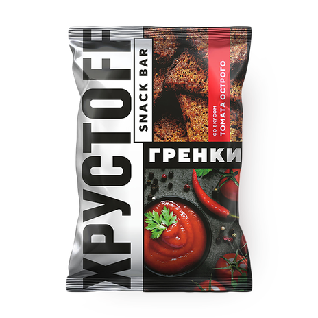 Хрустофф Гренки Острый Томат