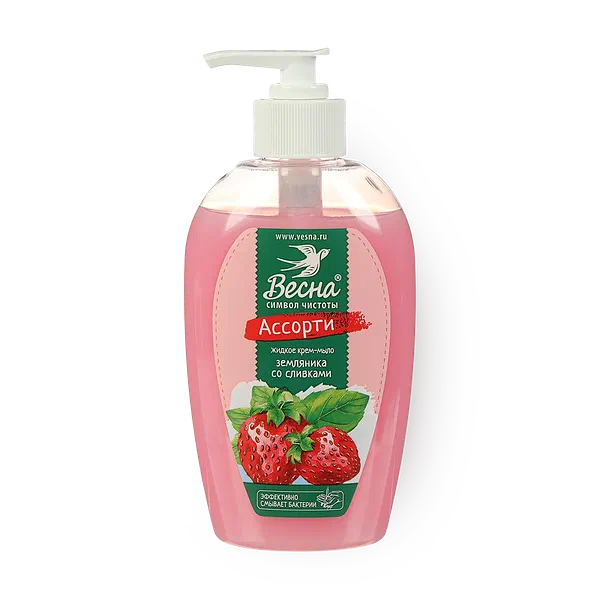 Крем-мыло «Весна» Ассорти земляника со сливками