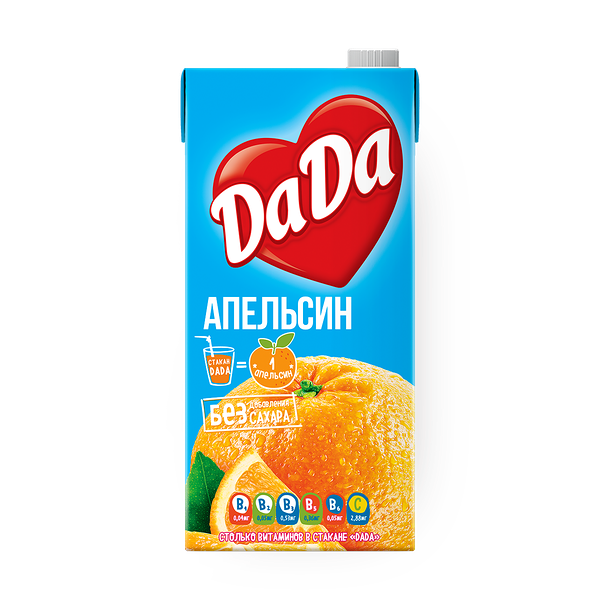 Сок апельсиновый DaDa