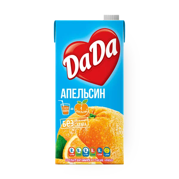 Сок апельсиновый DaDa