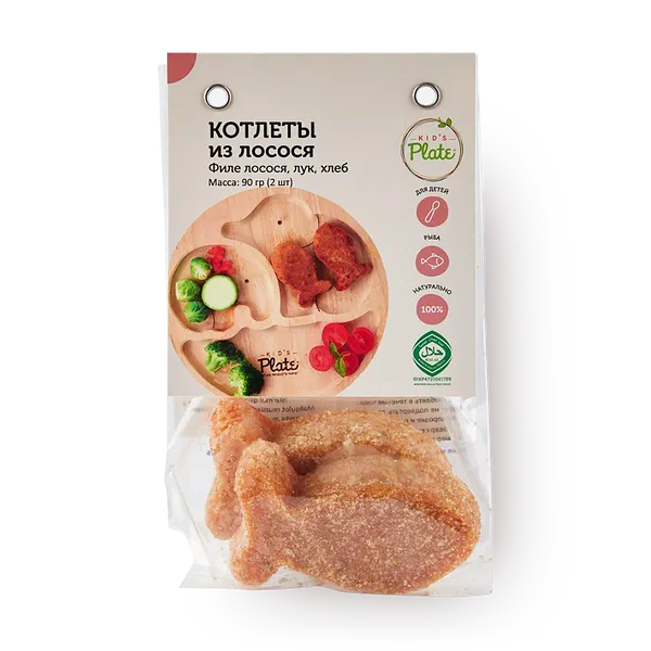 Котлеты из лосося Kid’s Plate замороженные
