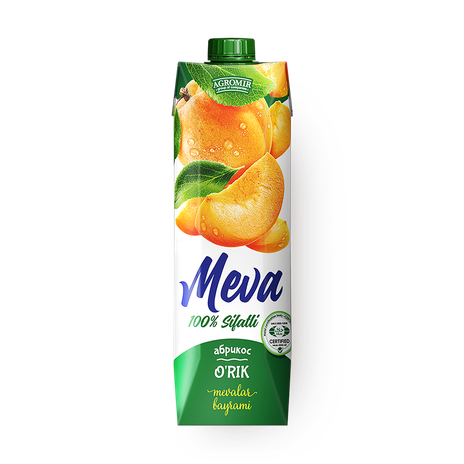 Напиток сокосодержащий абрикосовый с мякотью Meva Juice