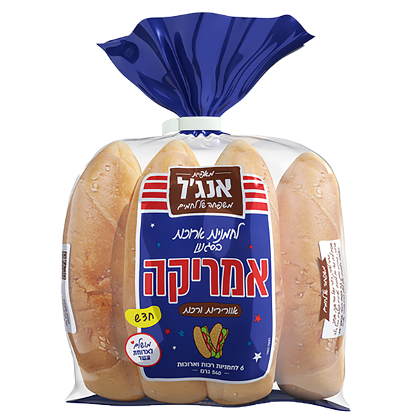 אנג׳ל לחמניות ארוכות בסגנון אמריקה