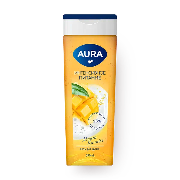 Гель для душа Aura манго и папайя