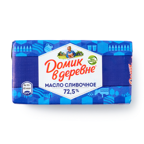 Масло сливочное 72,5% «Домик в деревне»