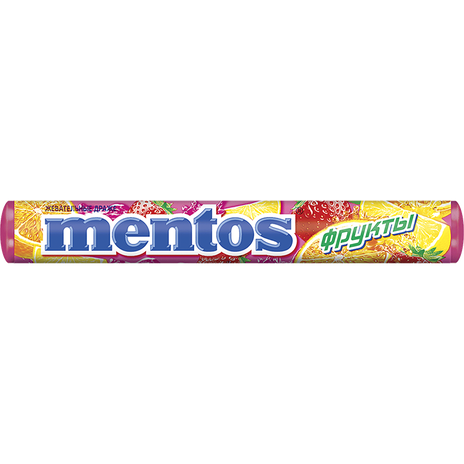 Драже жевательные Mentos со вкусом фруктов