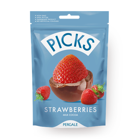 Клубника в молочном шоколаде Picks