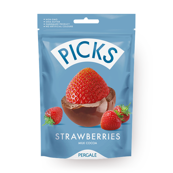 Клубника в молочном шоколаде Picks