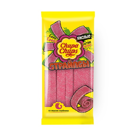 Мармелад жевательный Chupa Chups Кислые страйпсы