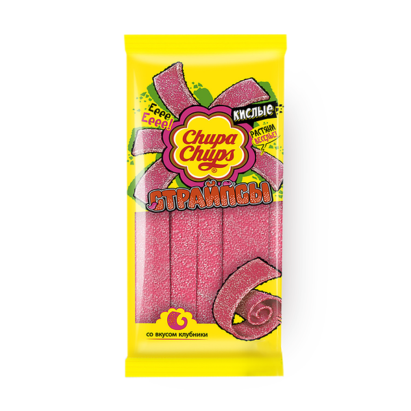 Мармелад жевательный Chupa Chups Кислые страйпсы