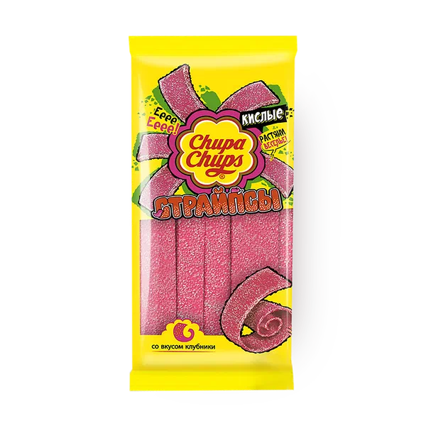 Мармелад жевательный Chupa Chups Кислые страйпсы