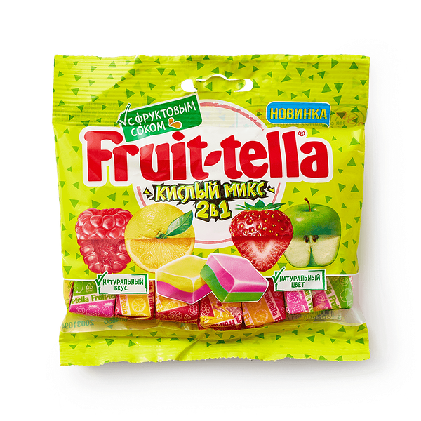 Конфе­ты Кислый микс Fruit-tella 2 в 1