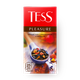 Чай чёрный Tess Pleasure с шиповником и яблоком в пакетиках