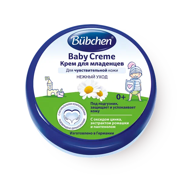 Крем под подгузник для младенцев Bubchen , ромашка, пантенол, для чувствительной кожи, 0+ мес.