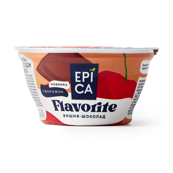 Творожок Epica Flavorite вишня-шоколад 8,1%