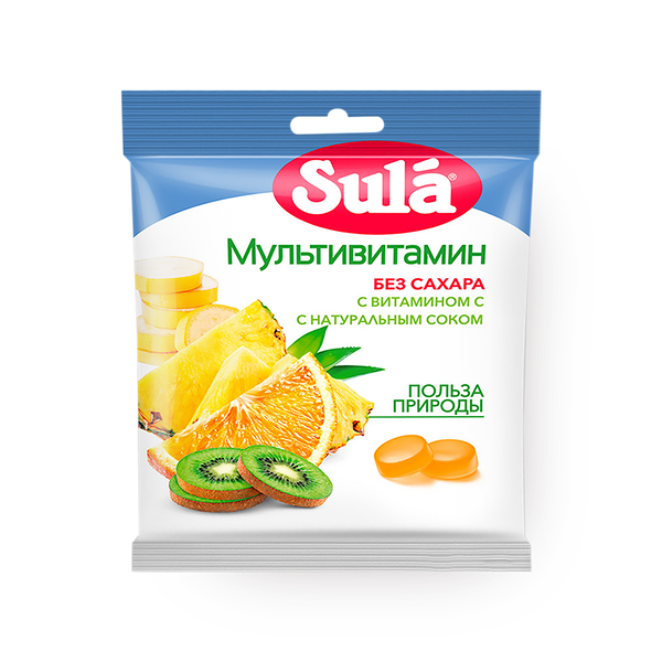 Леденцы Sula мультивитамин