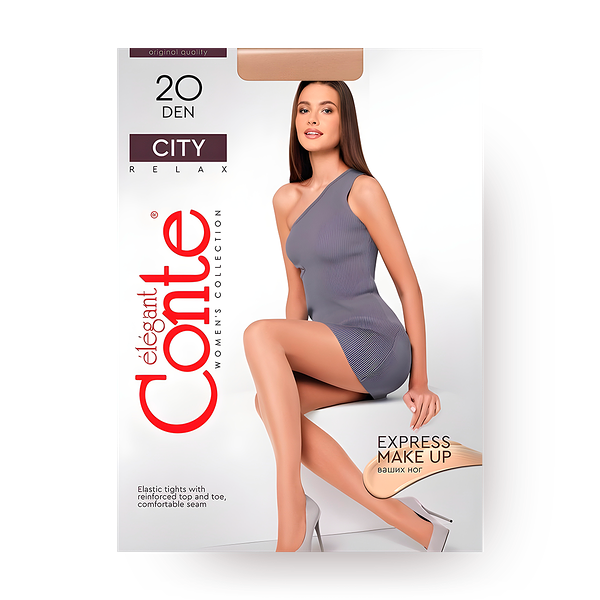 Колготки женские Conte Elegant City 20 Den размер 4 цвет Bronz