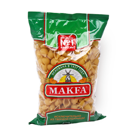 Макароны Ракушки Makfa