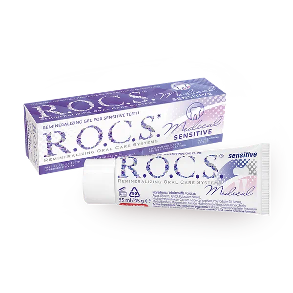 Зубная паста-гель R.O.C.S. Medical Minerals Sensitive для реминерализации