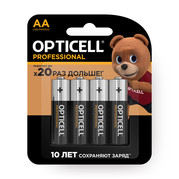 Батарейки Opticell Professional AA