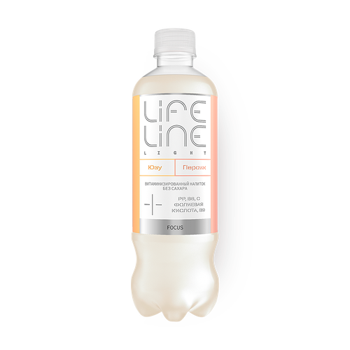 Напиток витаминизированный LifeLine Light Focus персик-юзу