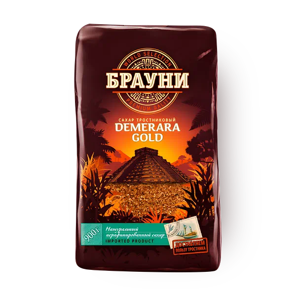 Сахар тростниковый Demerara Gold «Брауни»