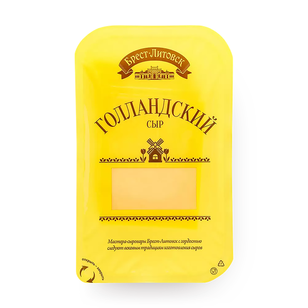 Сыр Голландский «Брест-Литовск» 45% нарезка